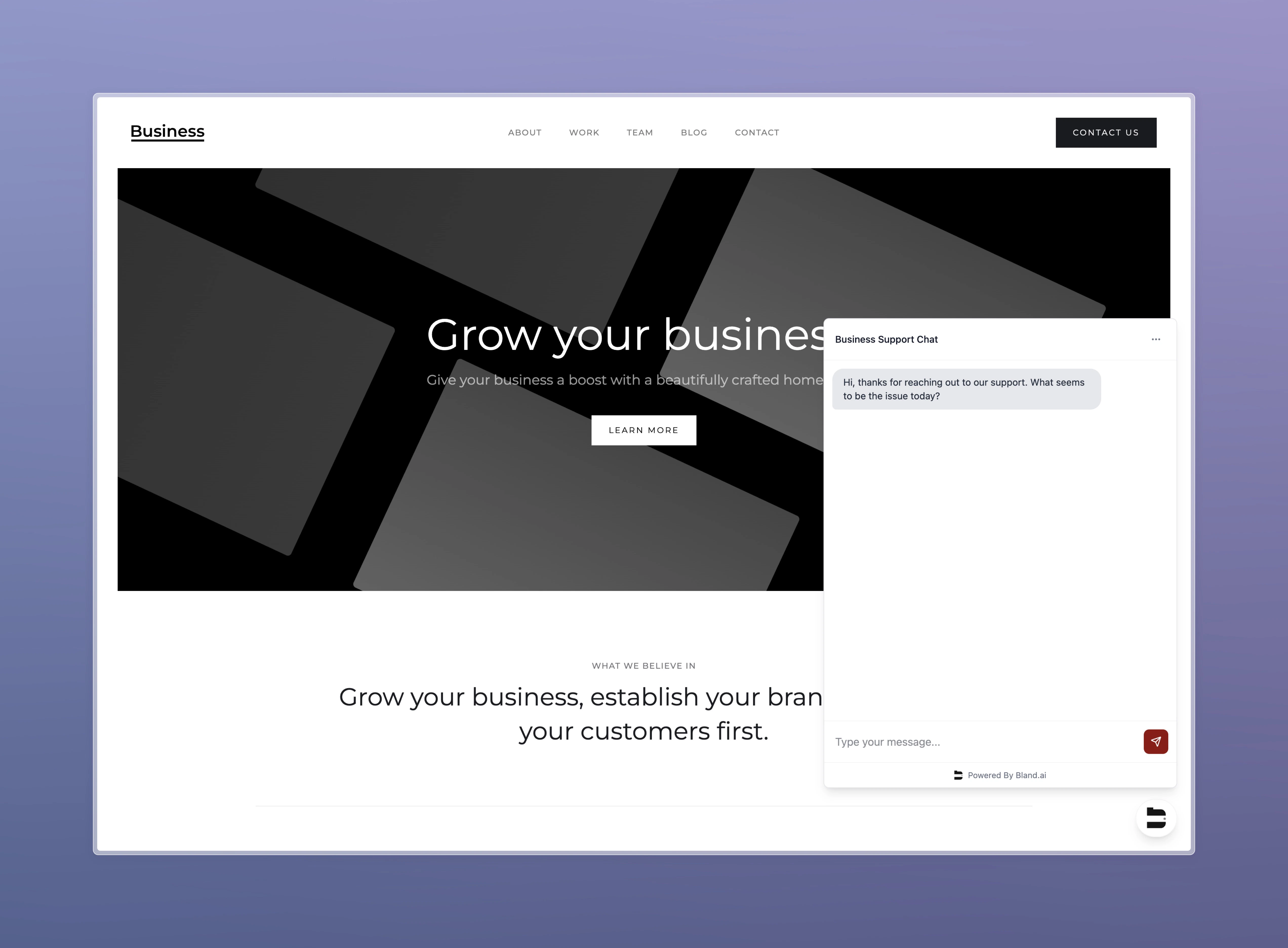 Web Widget Live