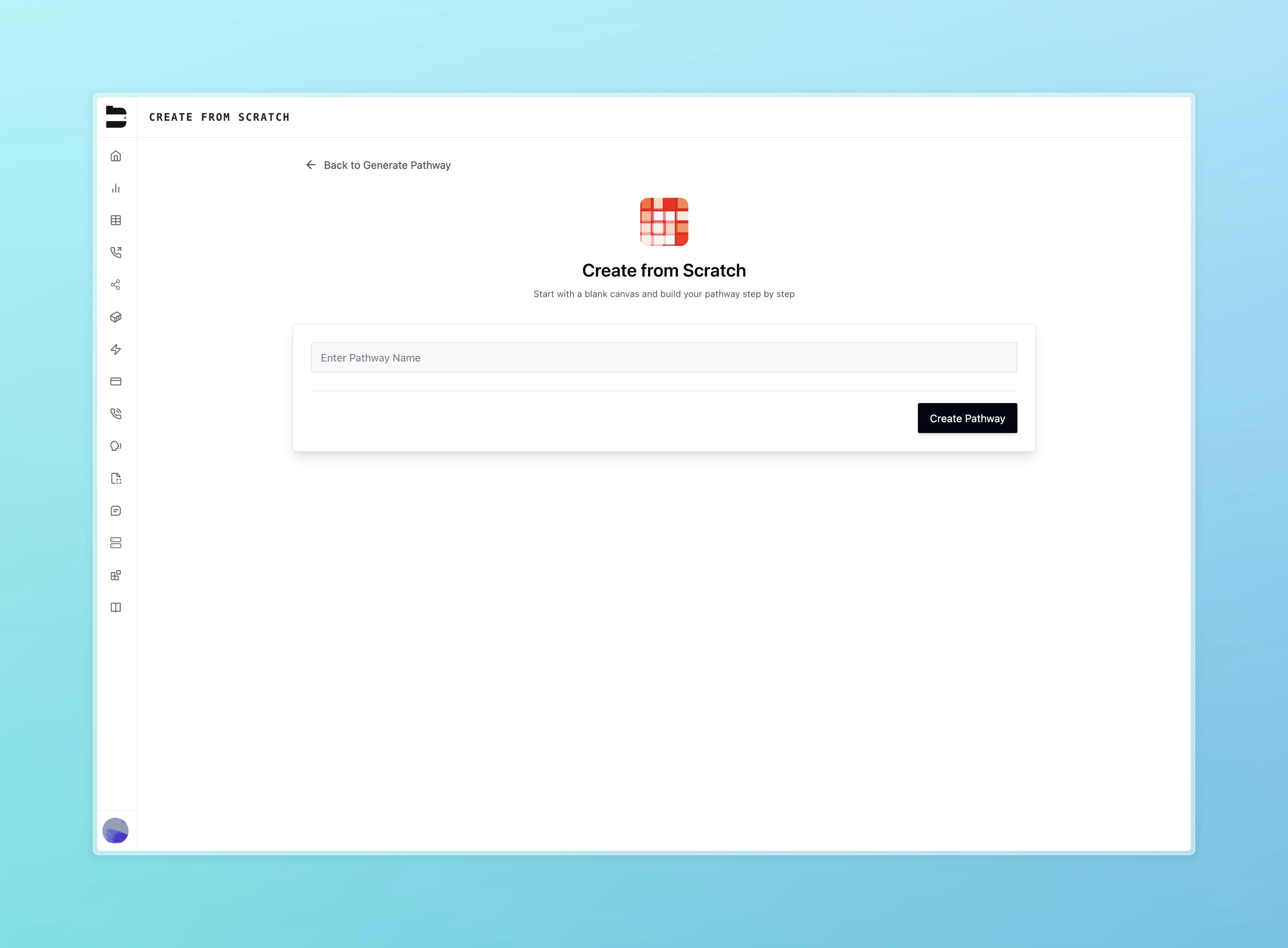 Pathway from scratch