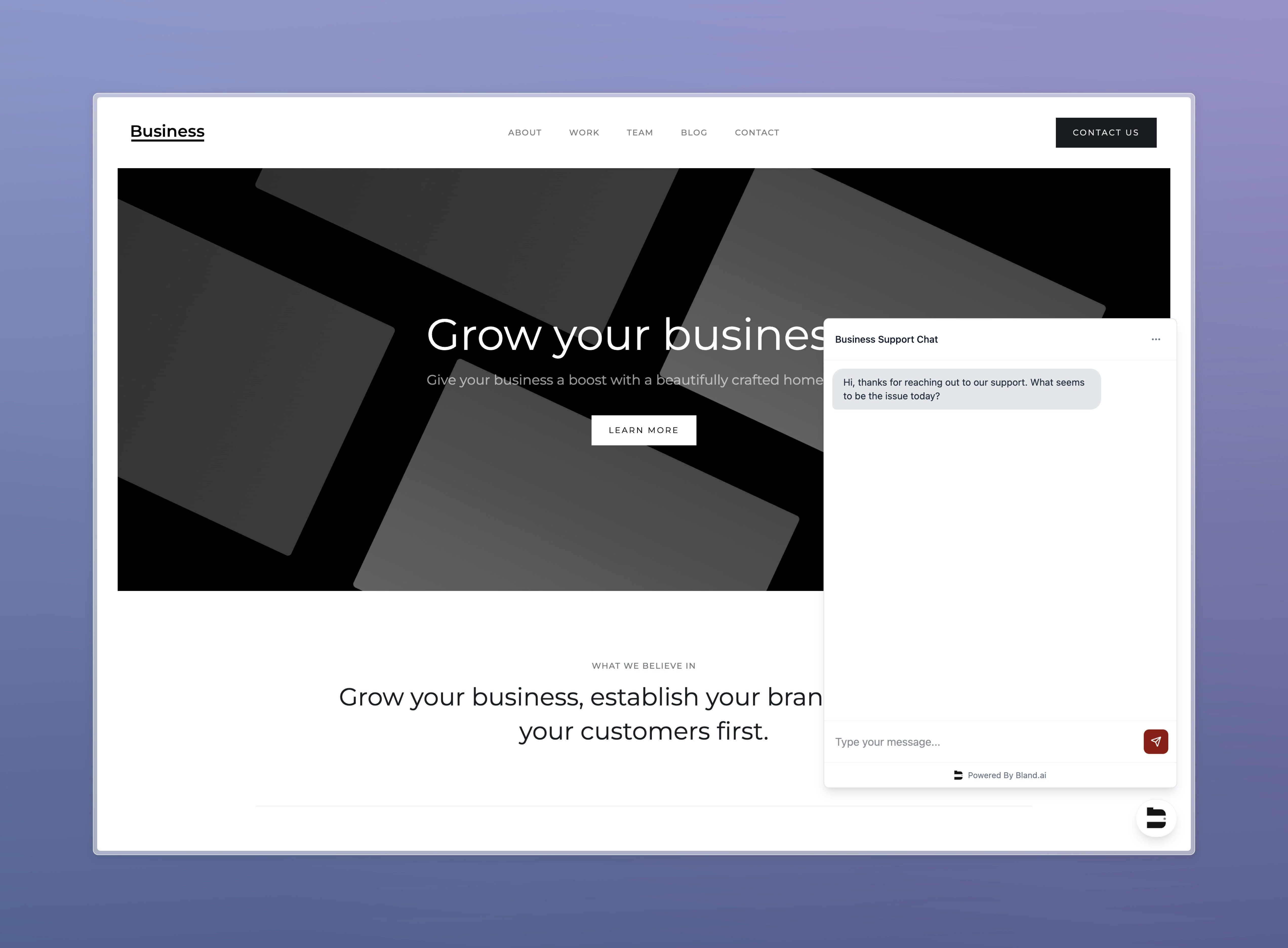 Web Widget Live