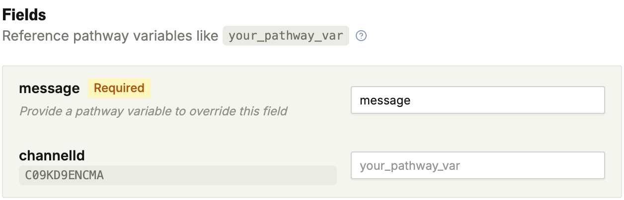 Parameter Mapping in Pathways