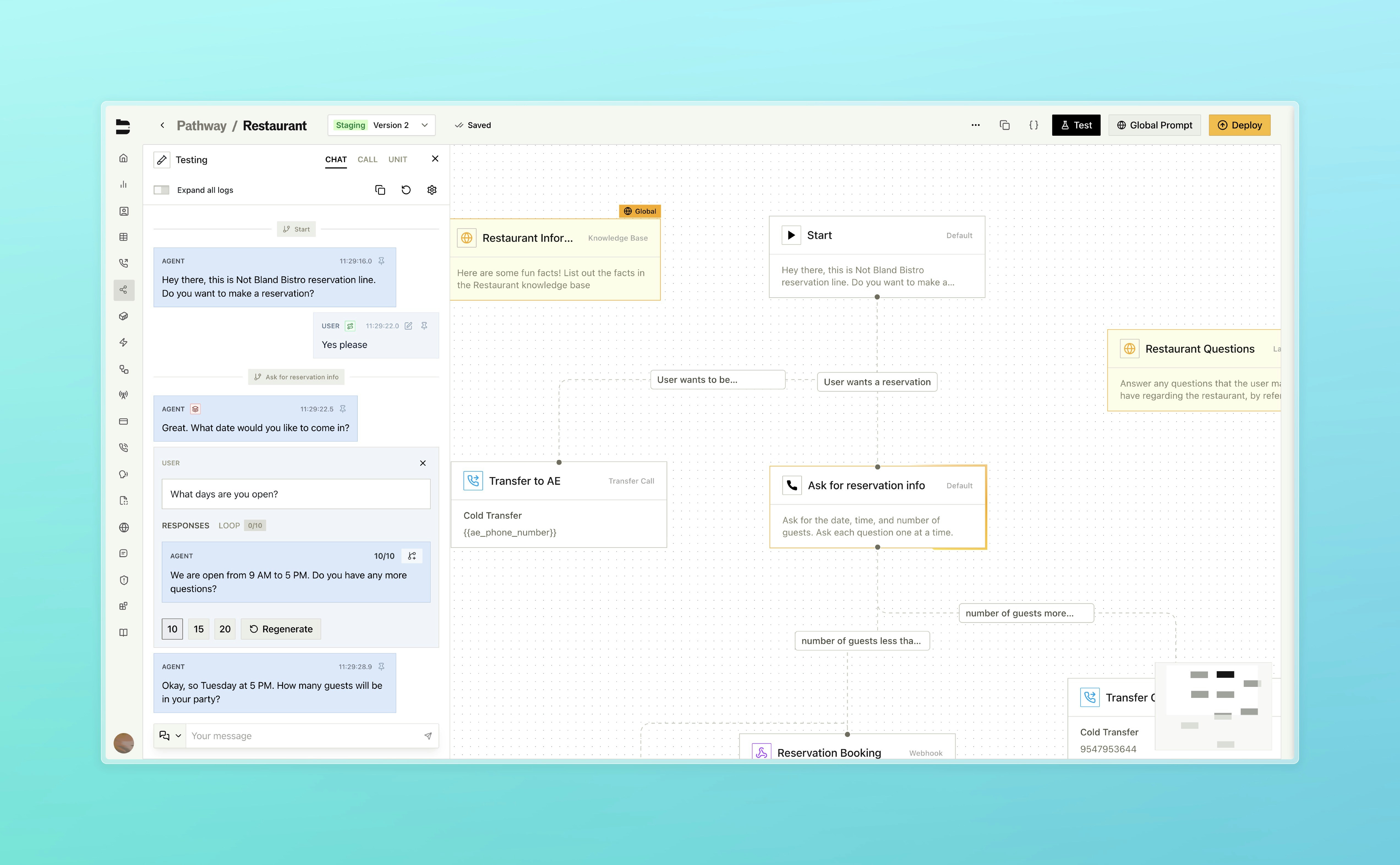 Branch indicator showing alternate conversation paths