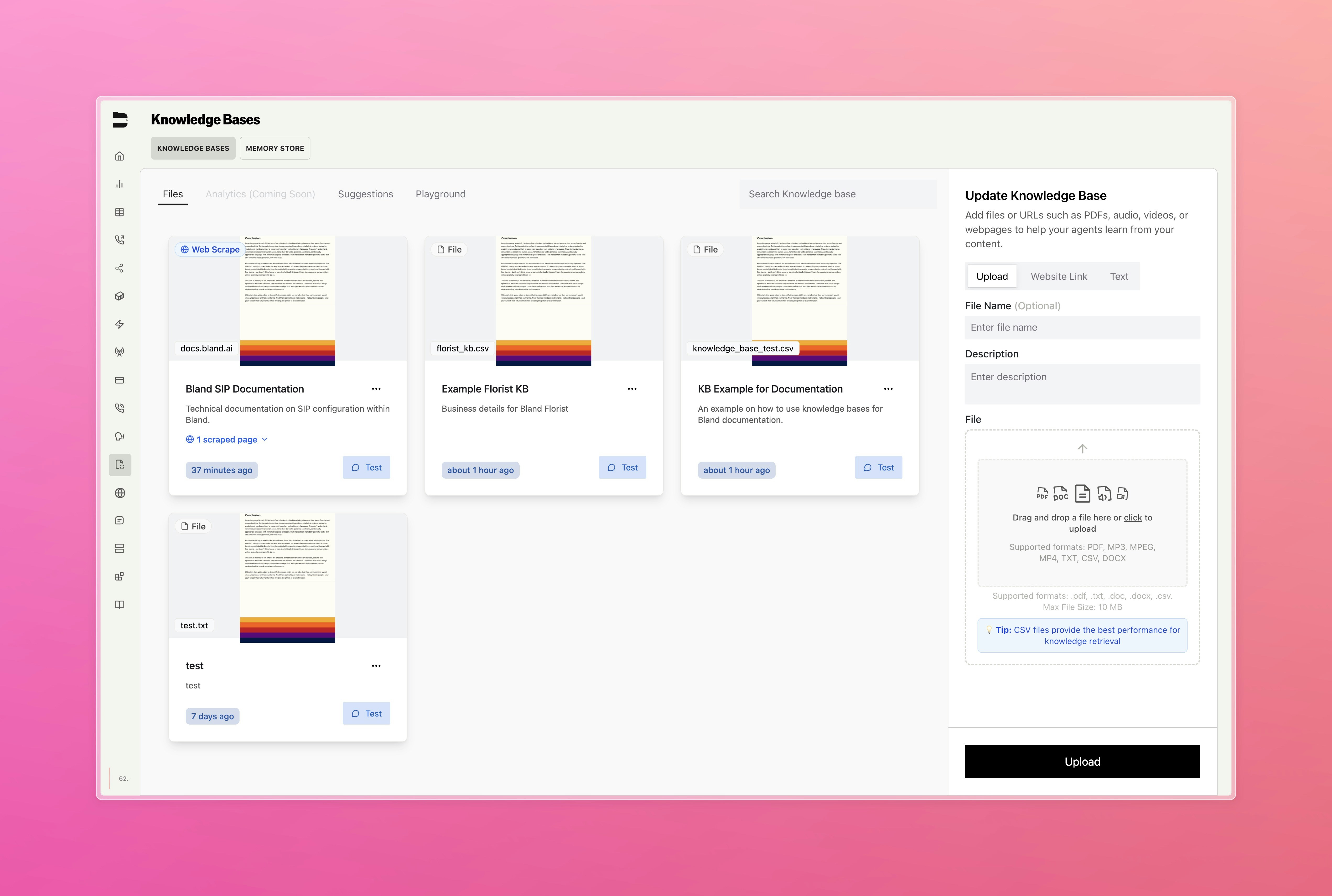Knowledge Base Frontend Overhaul