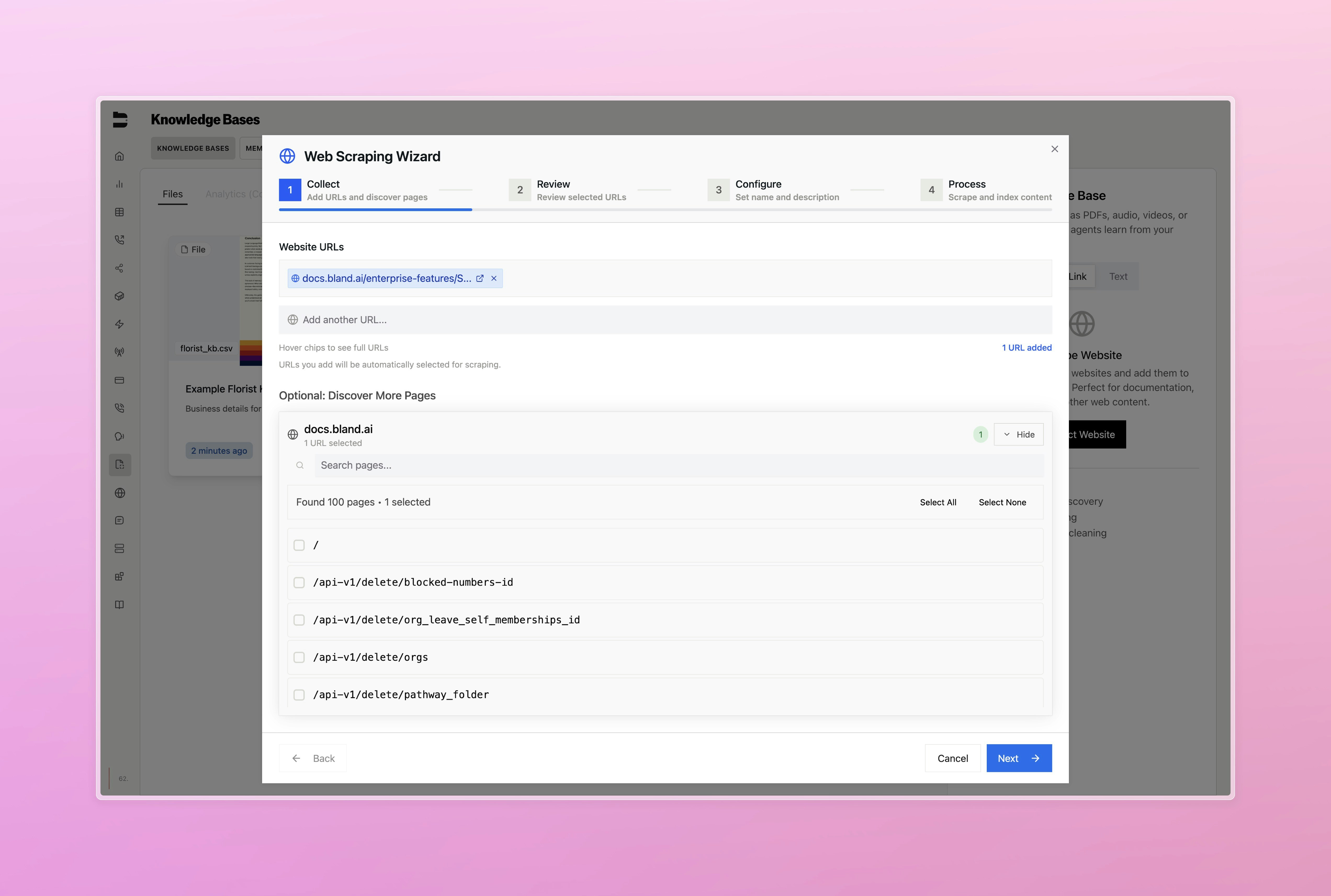 Knowledge Base Web Scraping 2
