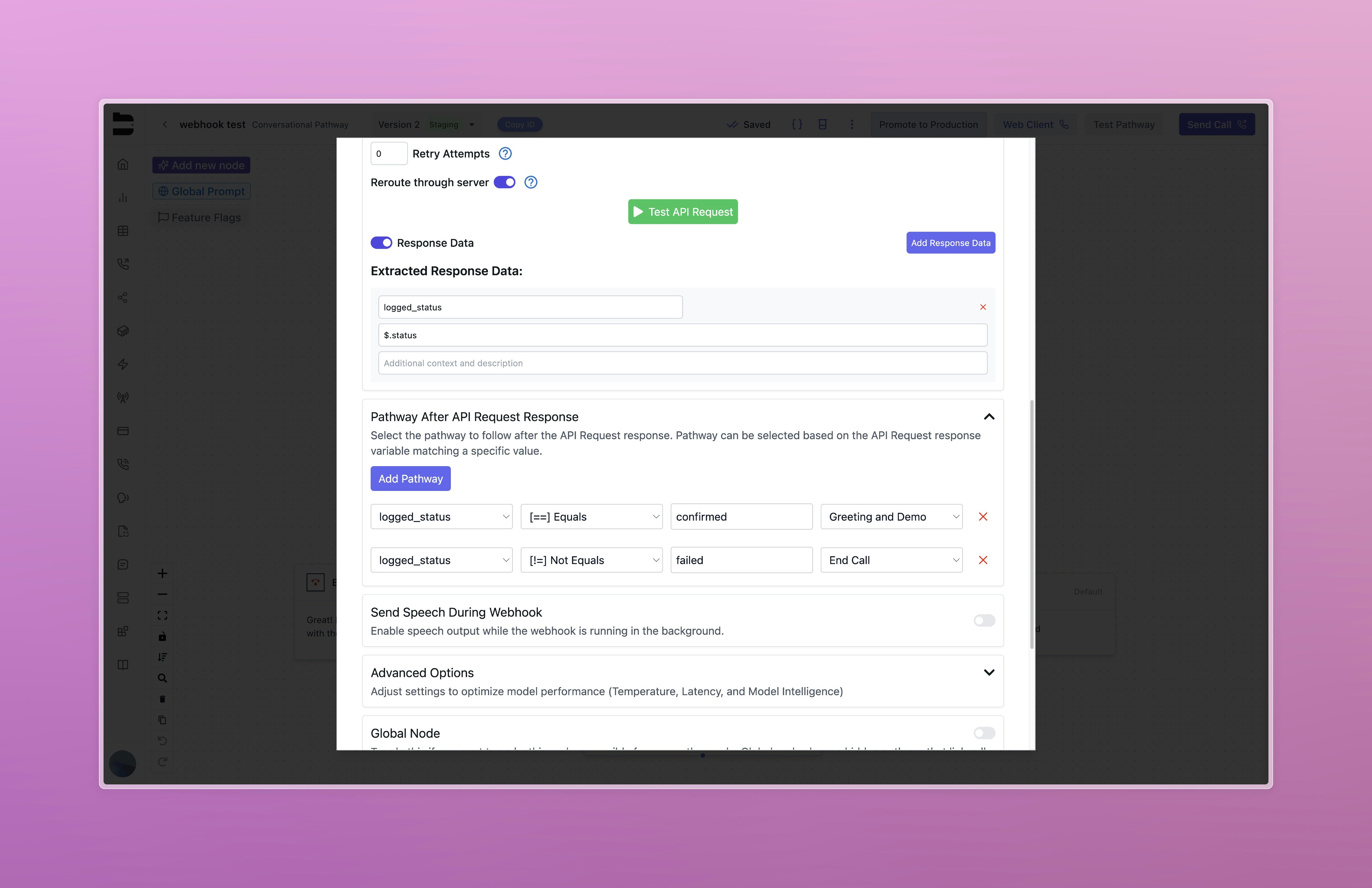 Webhook Pathway Routing