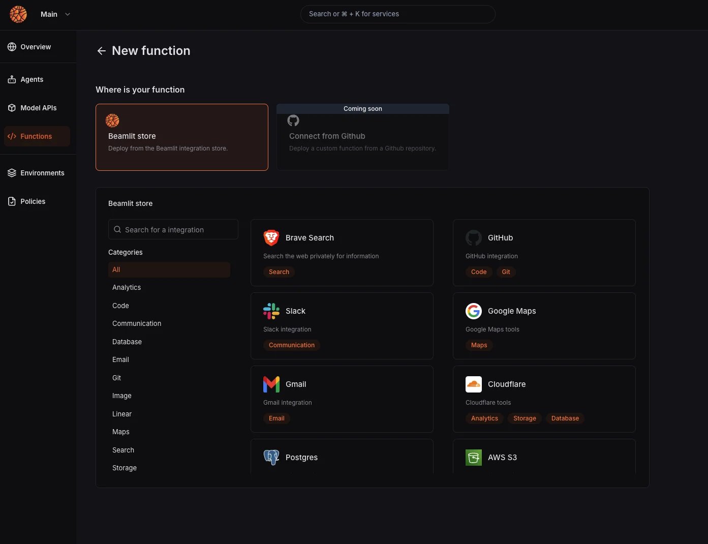 Pre-built MCP server toolkits