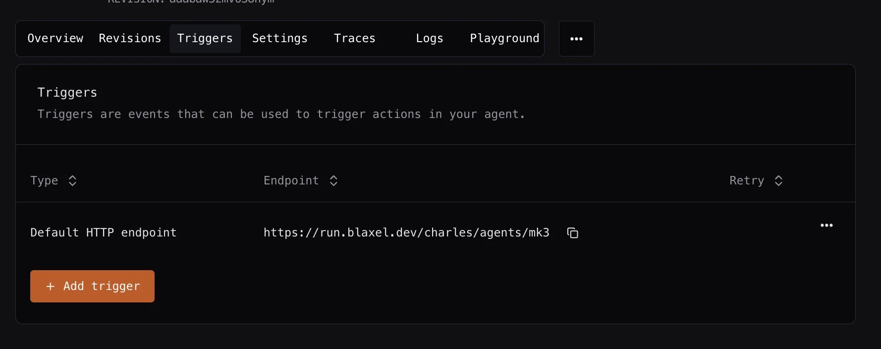 Triggers List