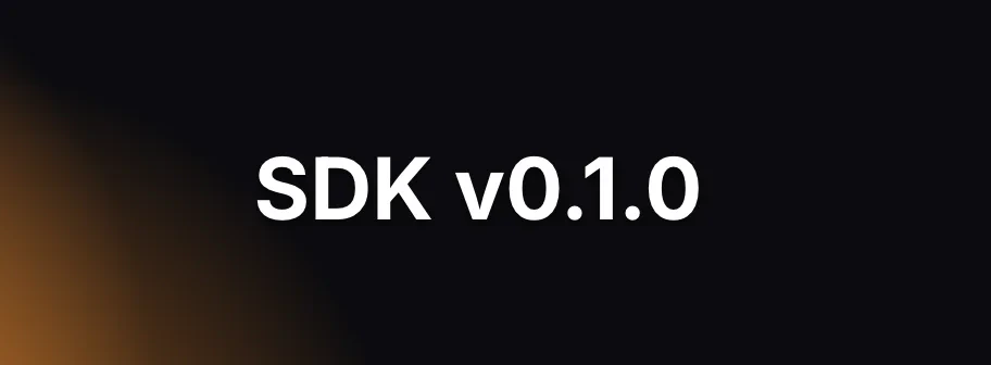 SDK v0.1.0 release