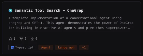 OneGrep integration