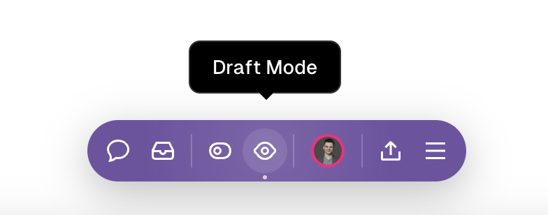 Draft toolbar