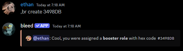 Booster Roles - bleed