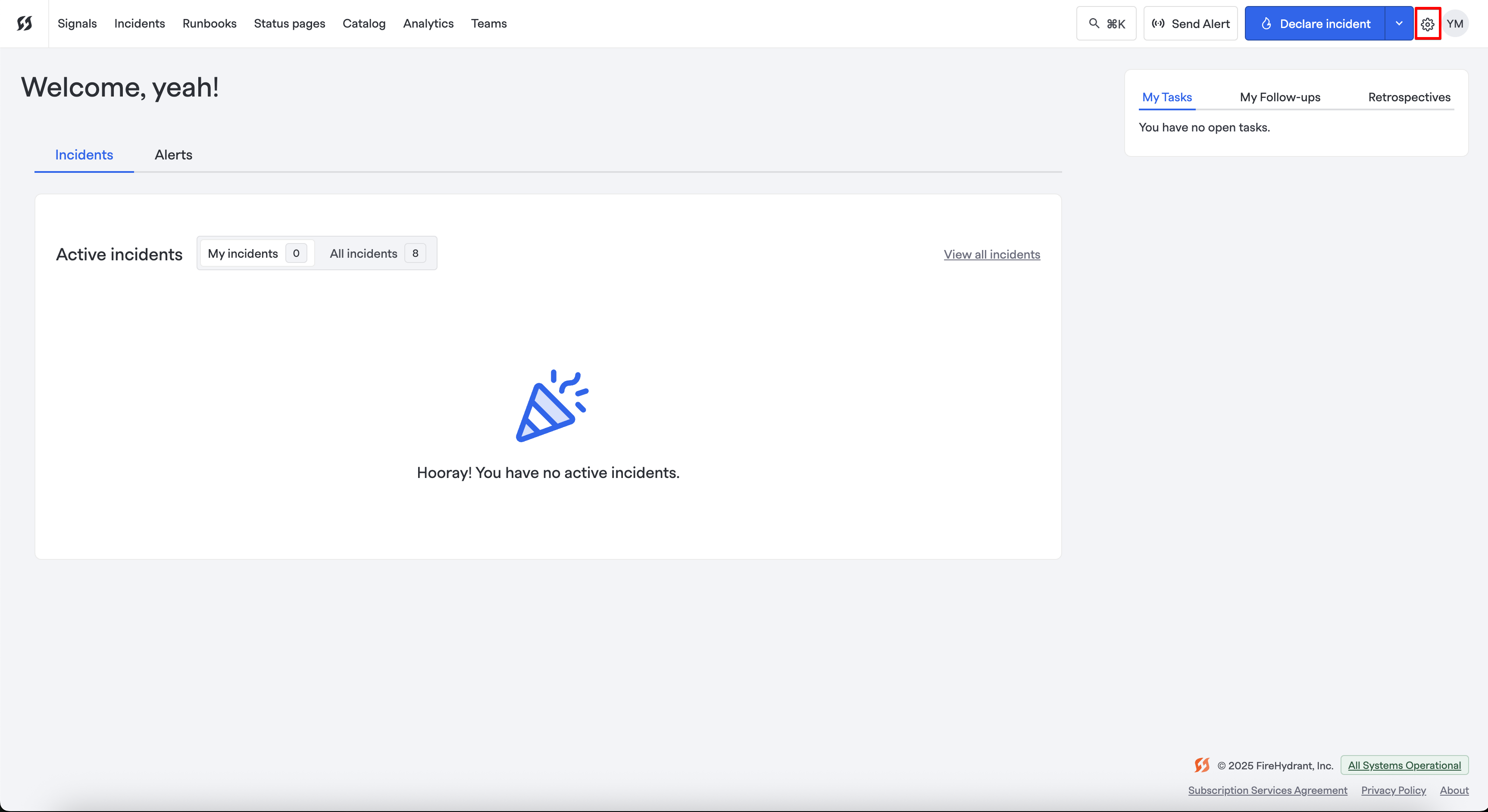 FireHydrant Settings