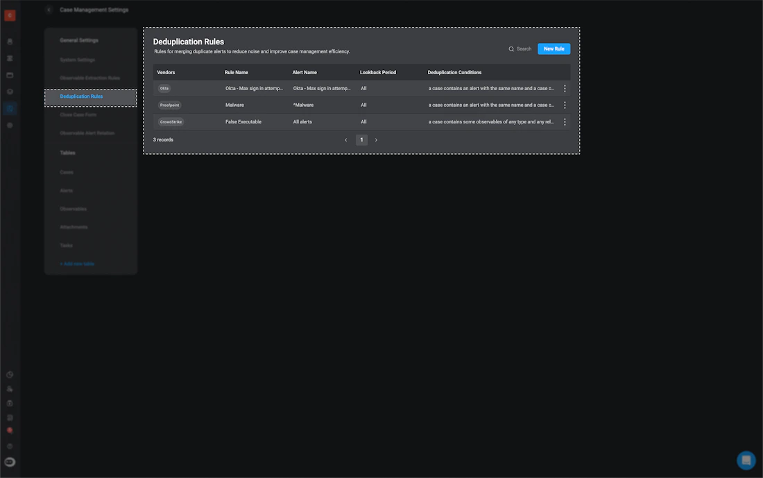 Deduplication Rules - BlinkOps Documentation