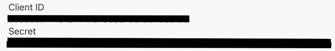 Copy Client ID and Secret
