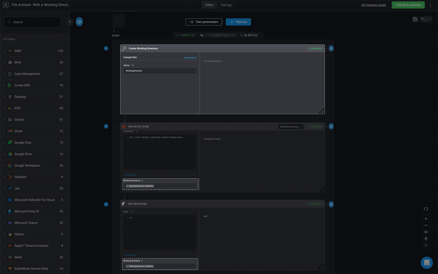 Create Working Directory