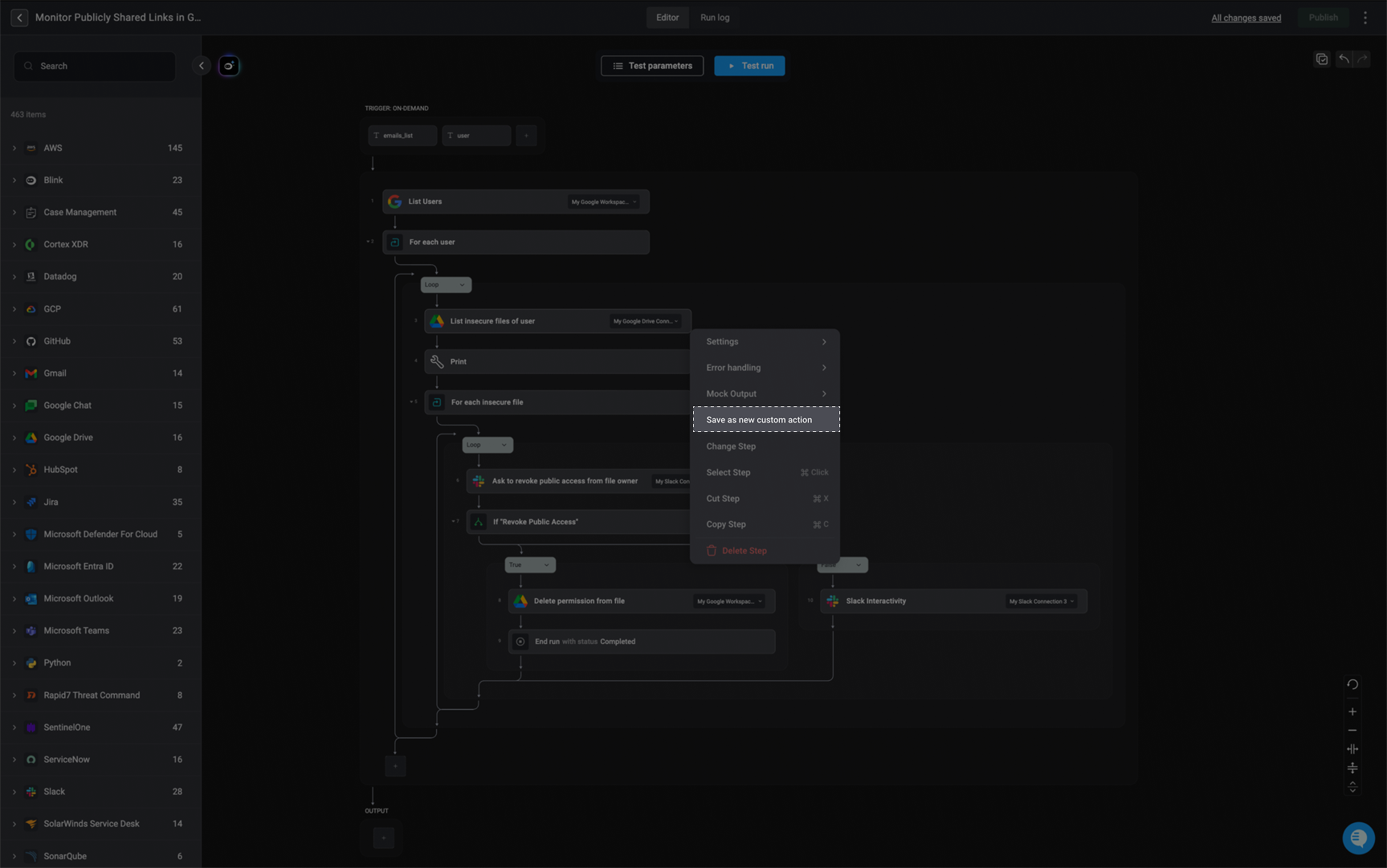 Custom Actions - BlinkOps Documentation