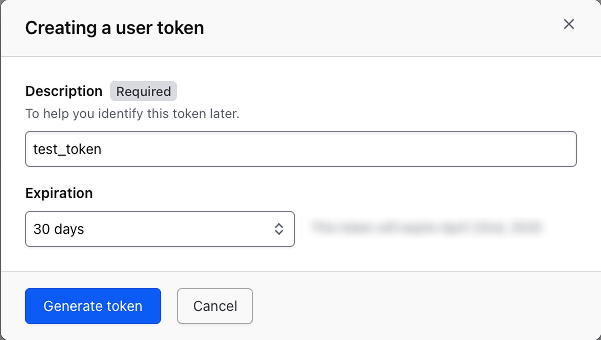 Create API Token