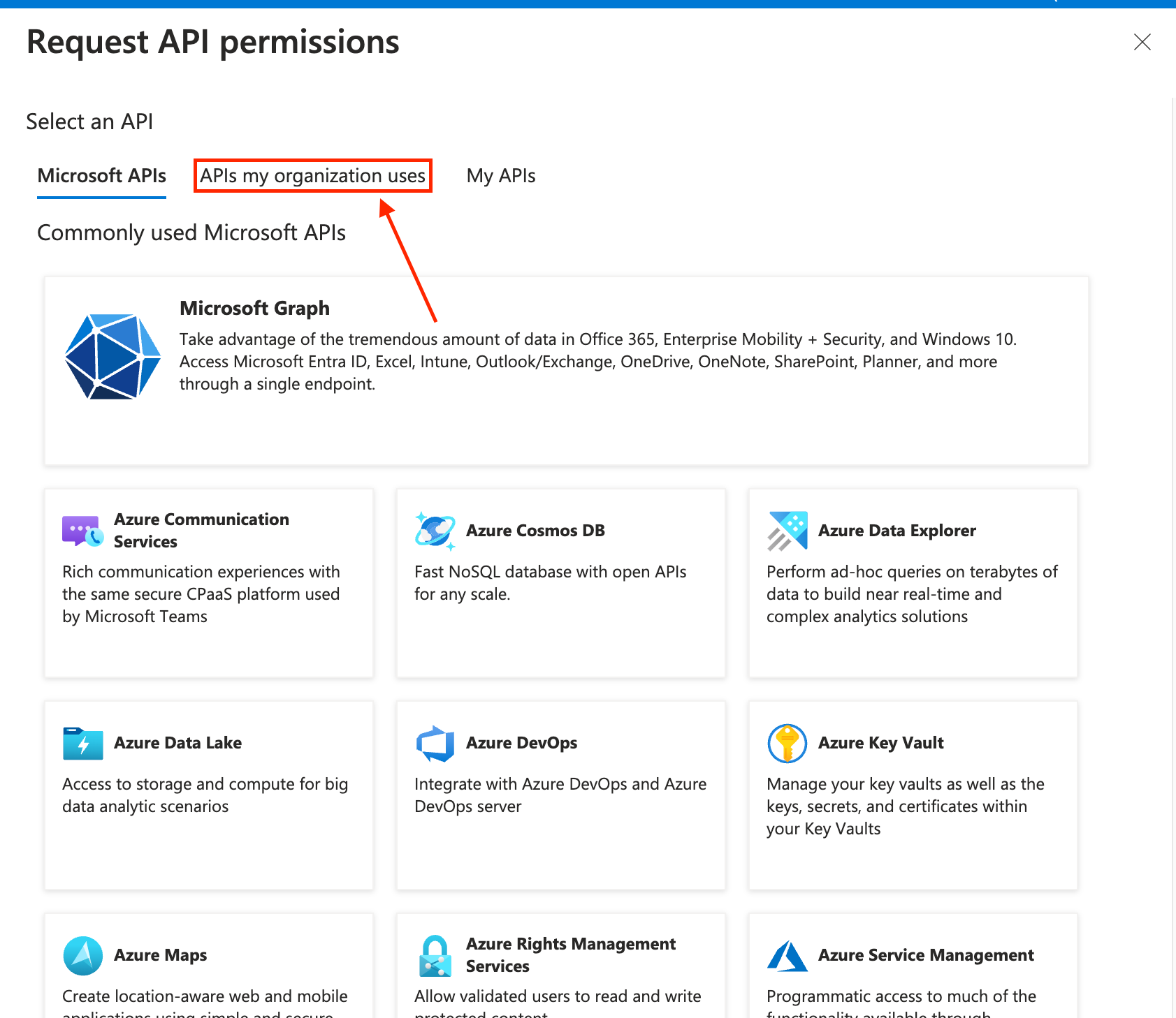 APIs My Organization Uses