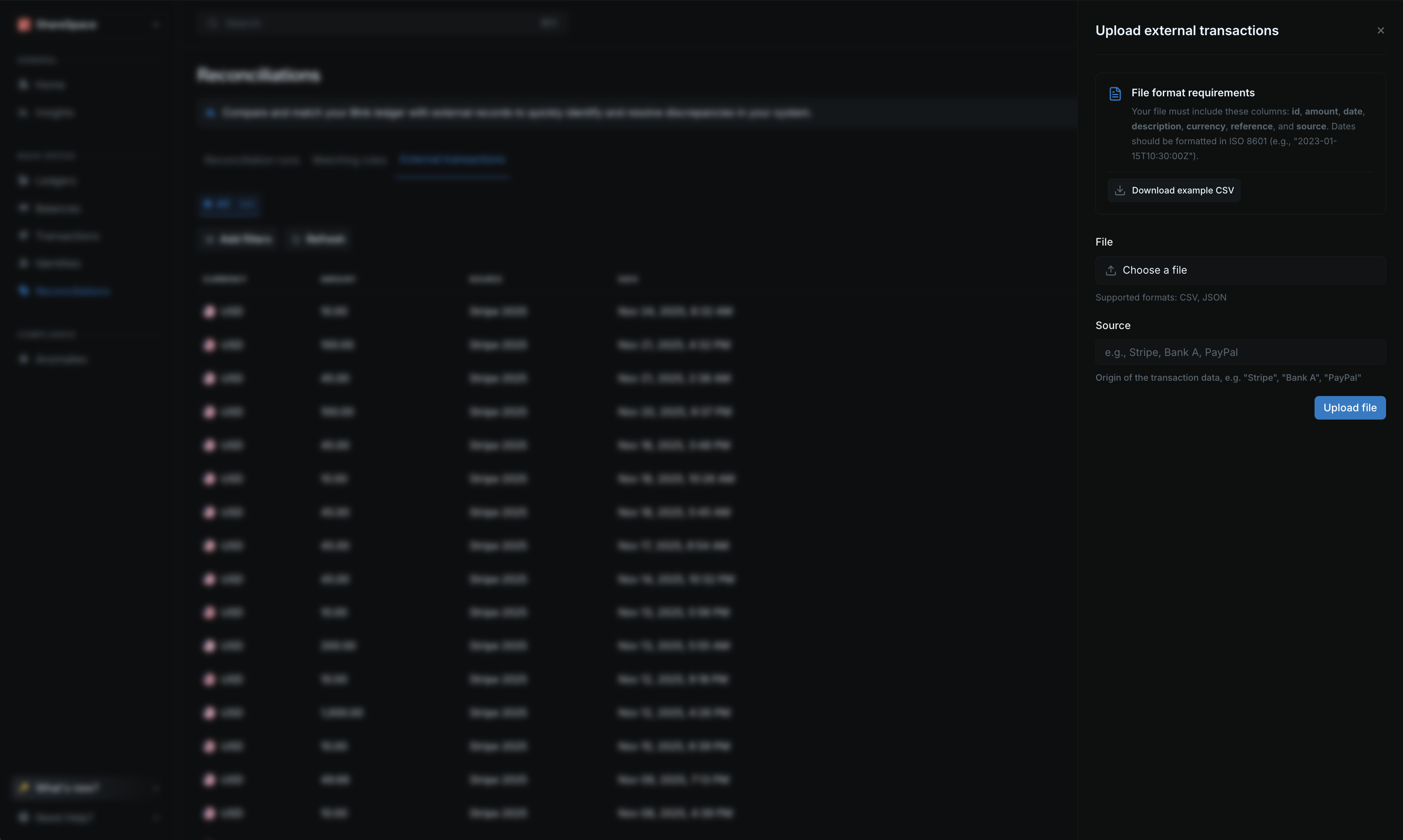 External Data | Blnk Cloud Guide