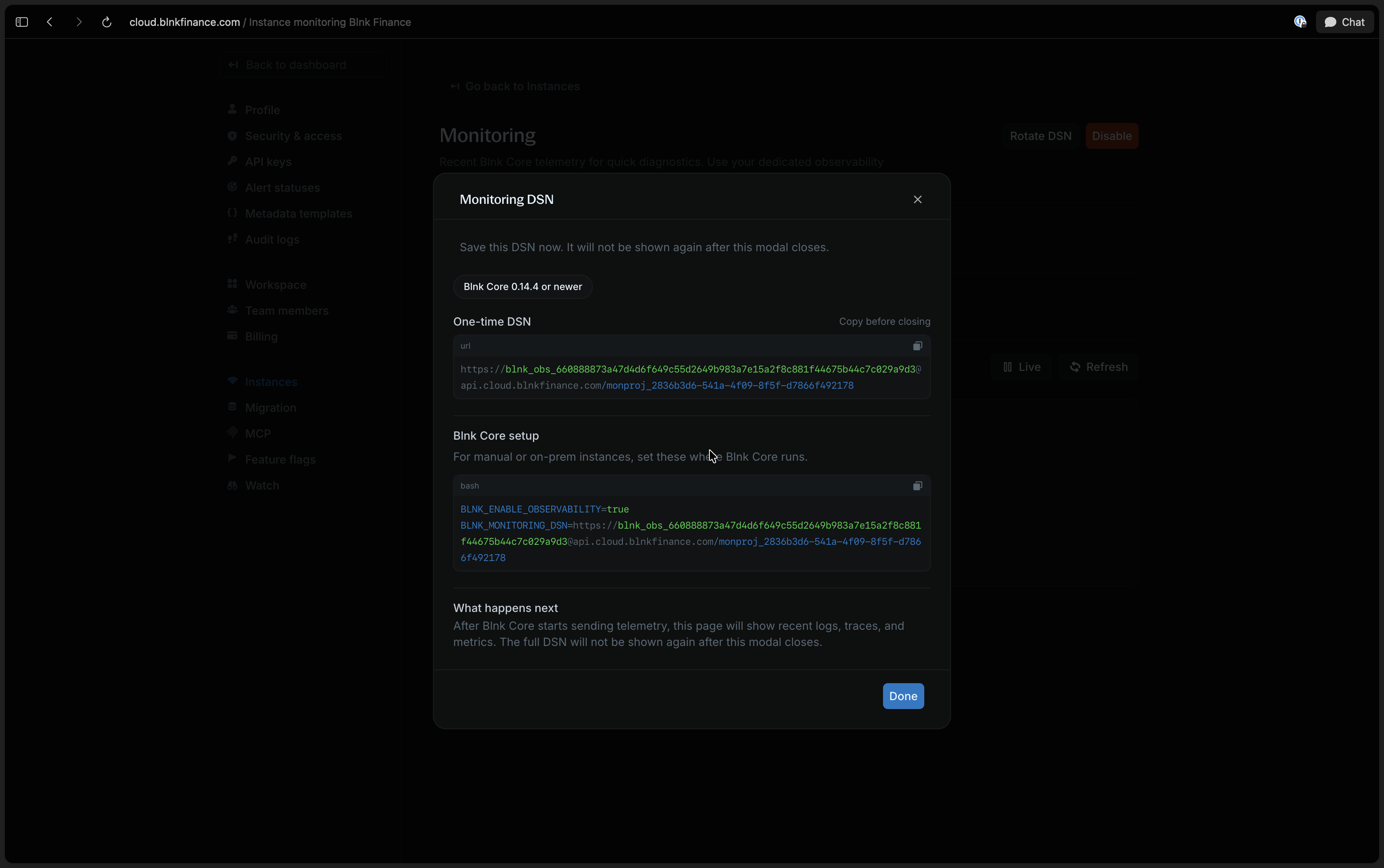 Monitoring in Blnk • Blnk Developer Documentation