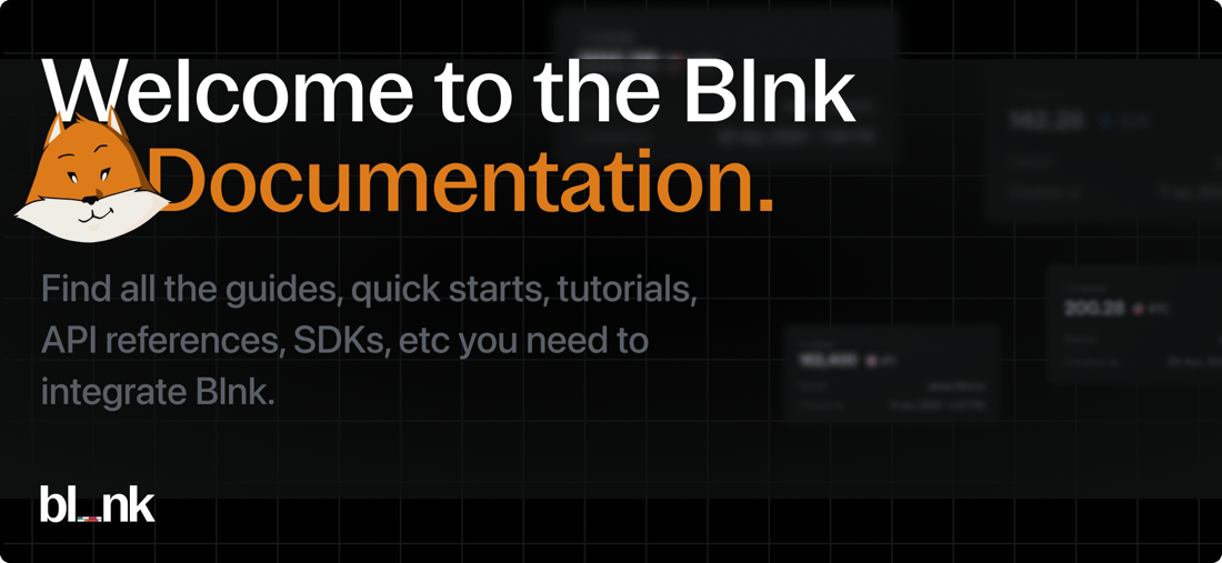 Sample Blnk Program Blnk Developer Documentation • Open-source Backend for Financial Products