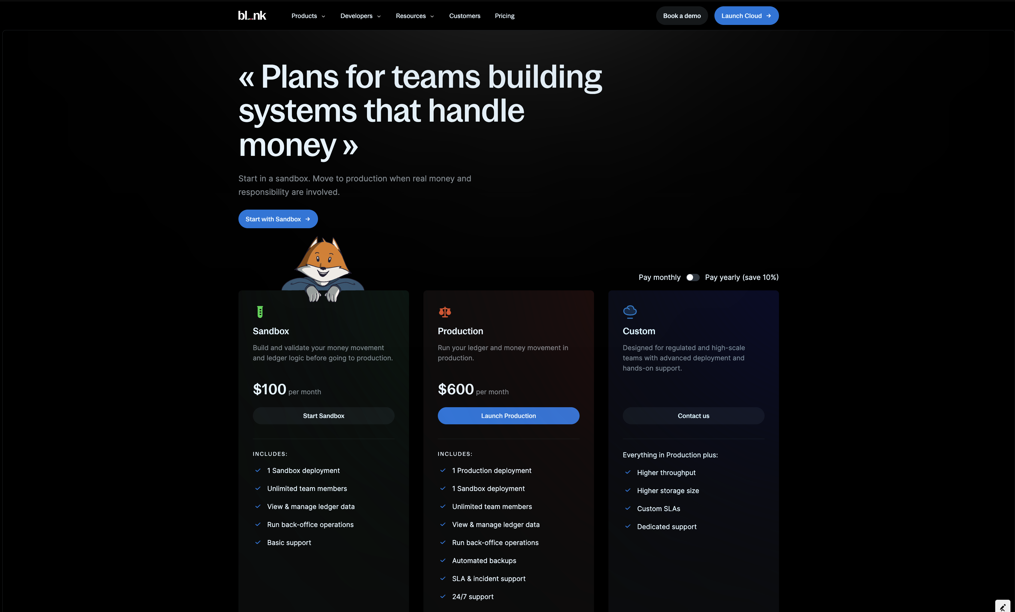 Visual comparison of the different plans: Developer, Lite, and Pro with features