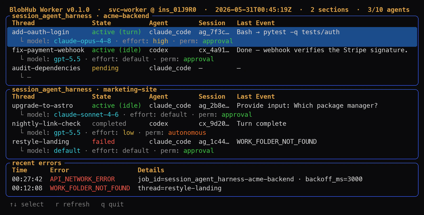 blobhub-worker --tui dashboard