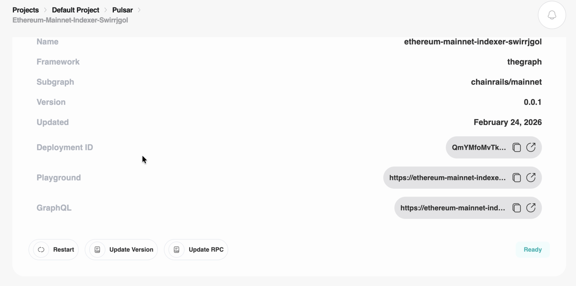 Infrastructure Settings