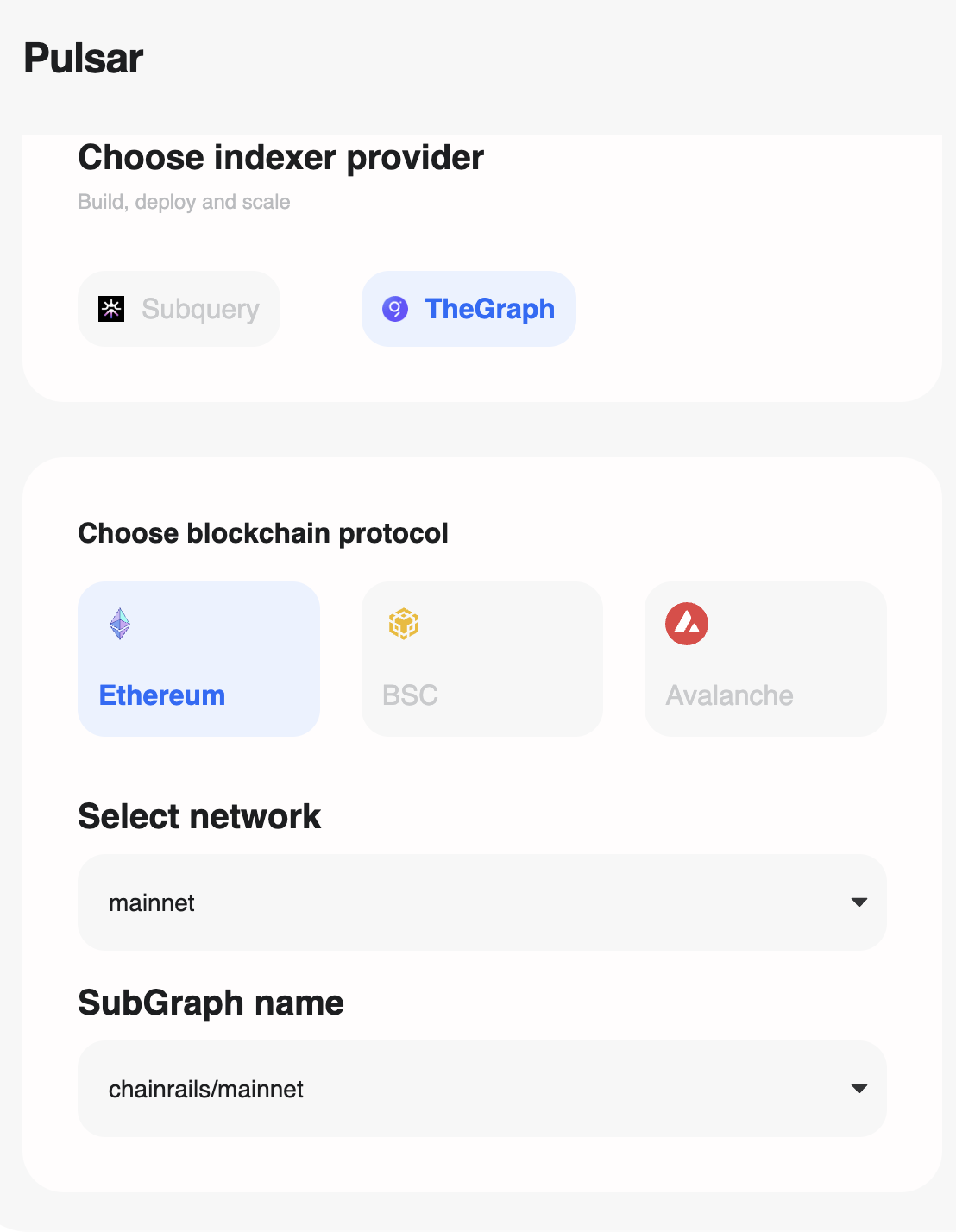 Protocol Selection