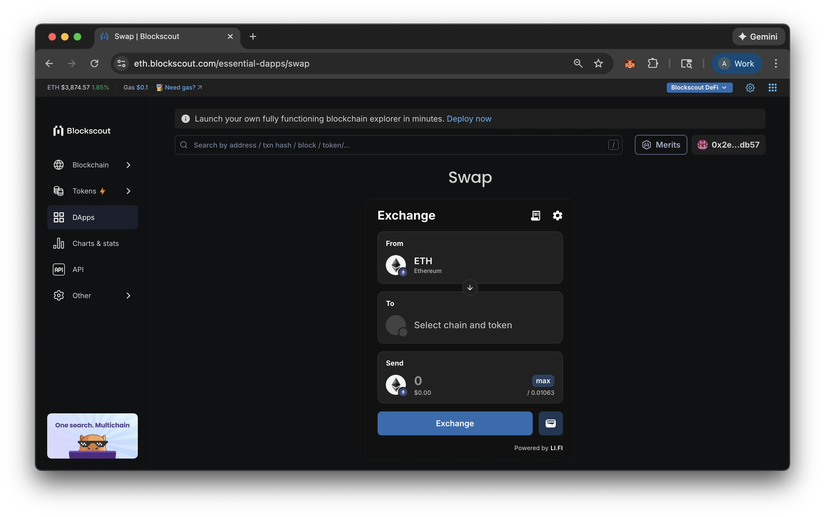 Blockscout Swap Pn