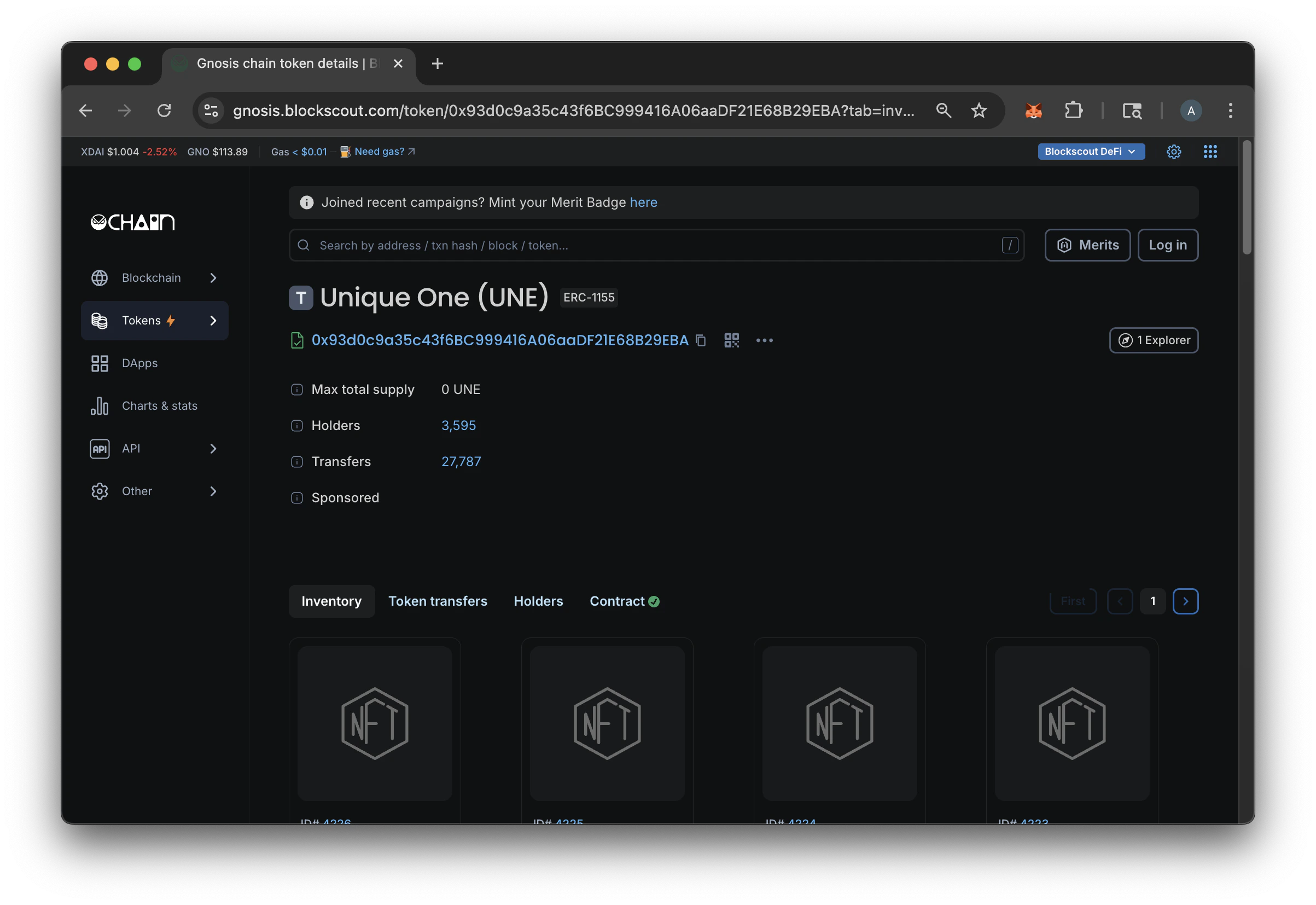 Unique One ERC1155