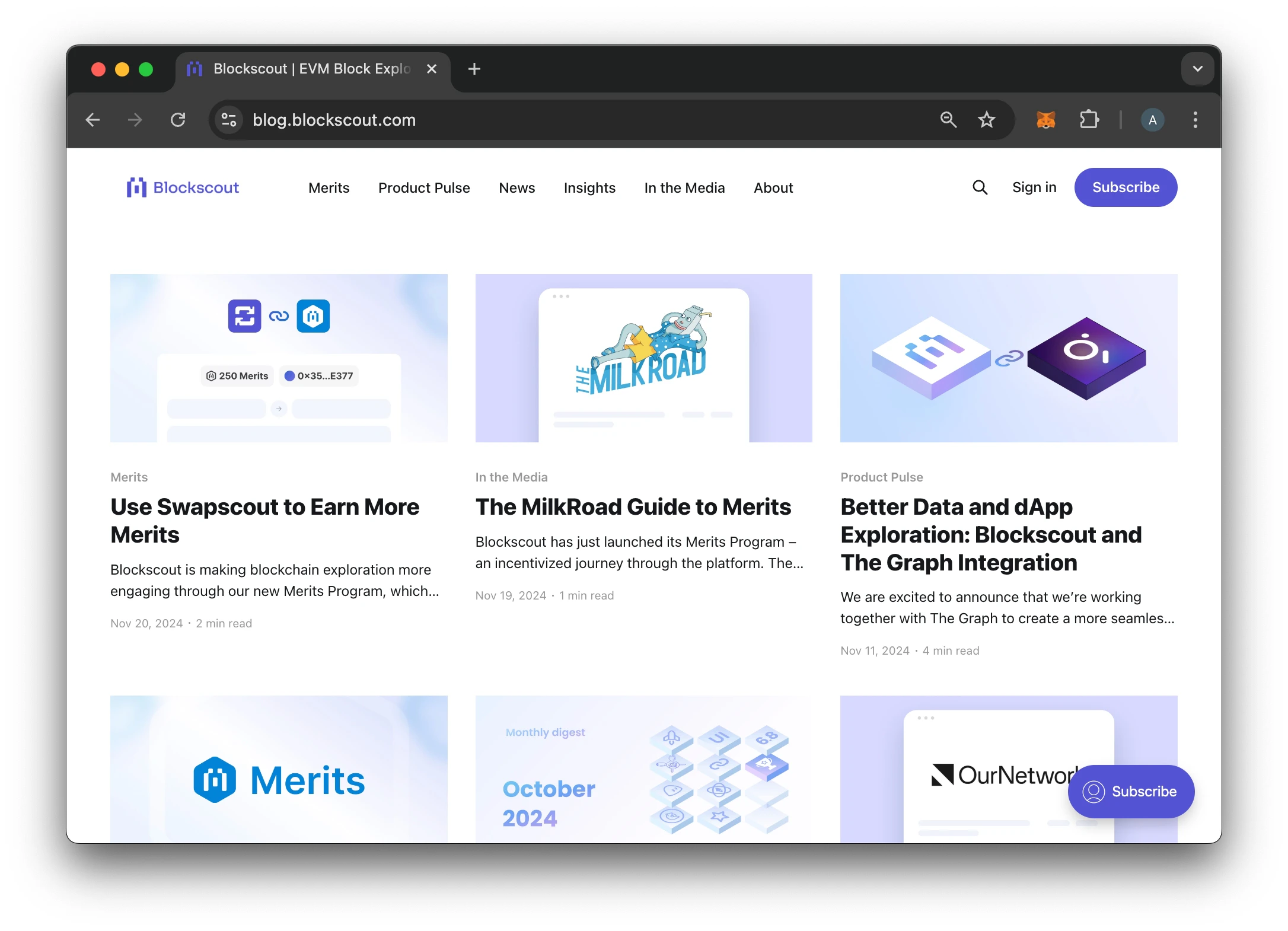 Blockscout Newsletter image