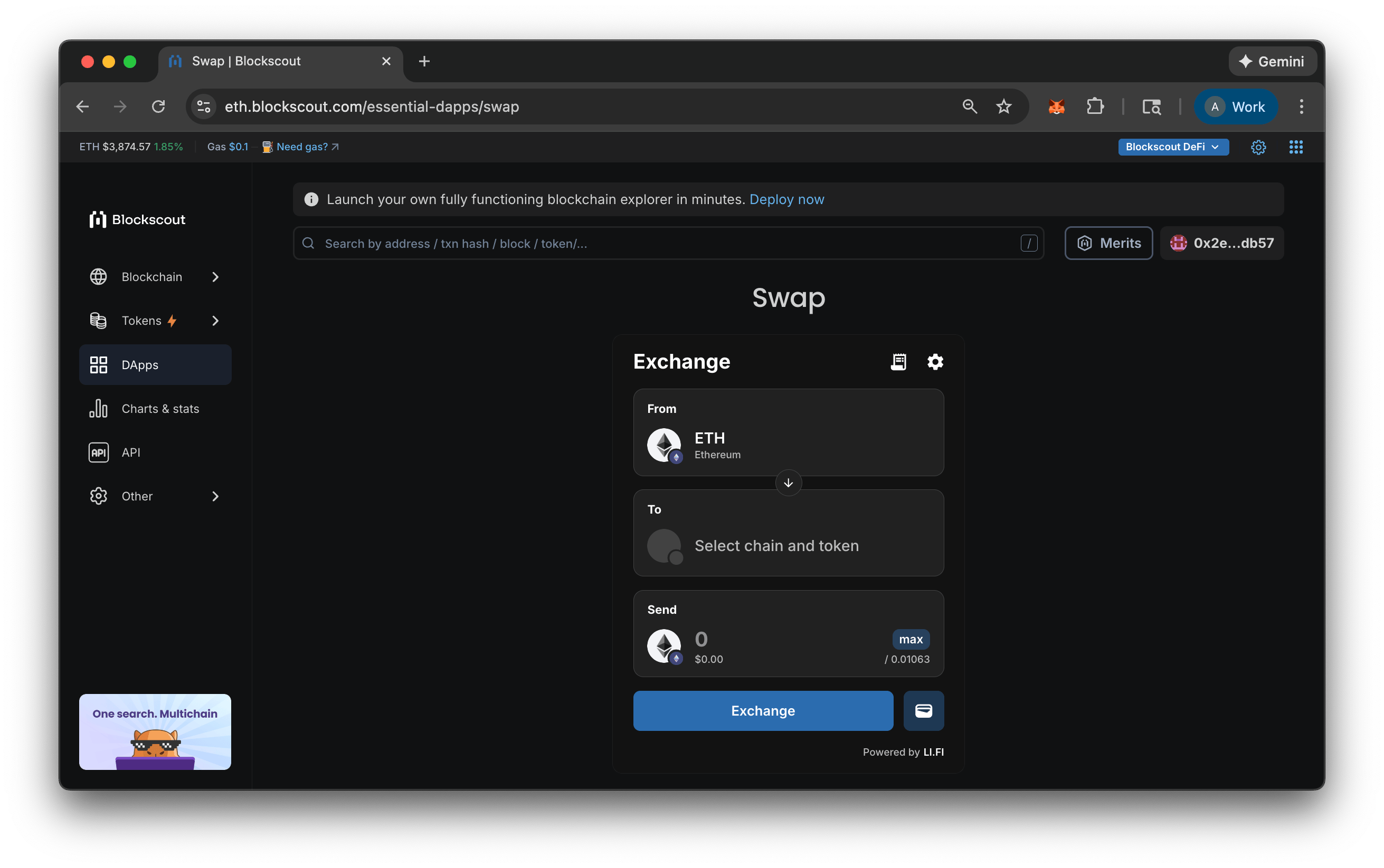 Blockscout Swap Pn