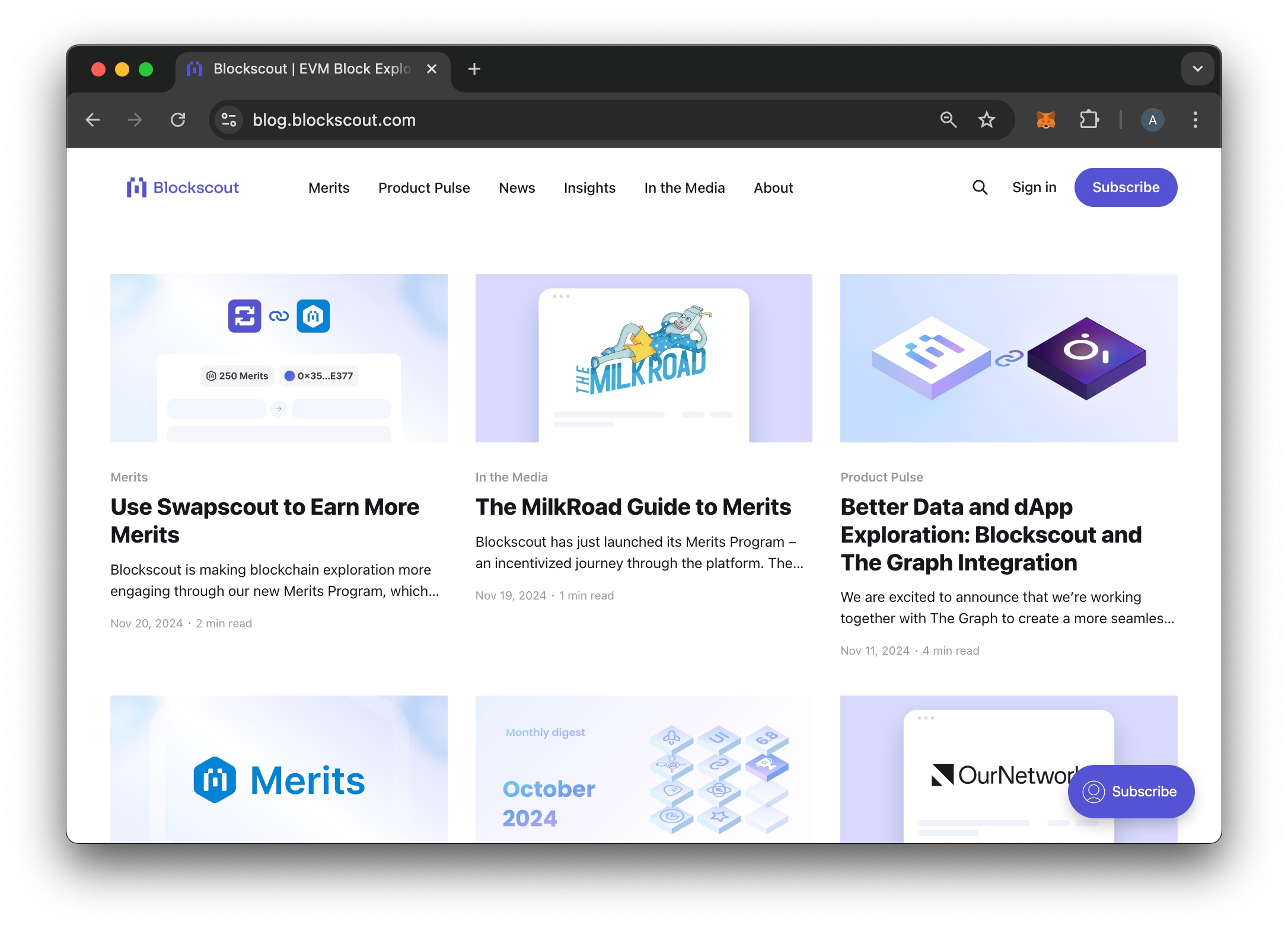 Blockscout Newsletter image