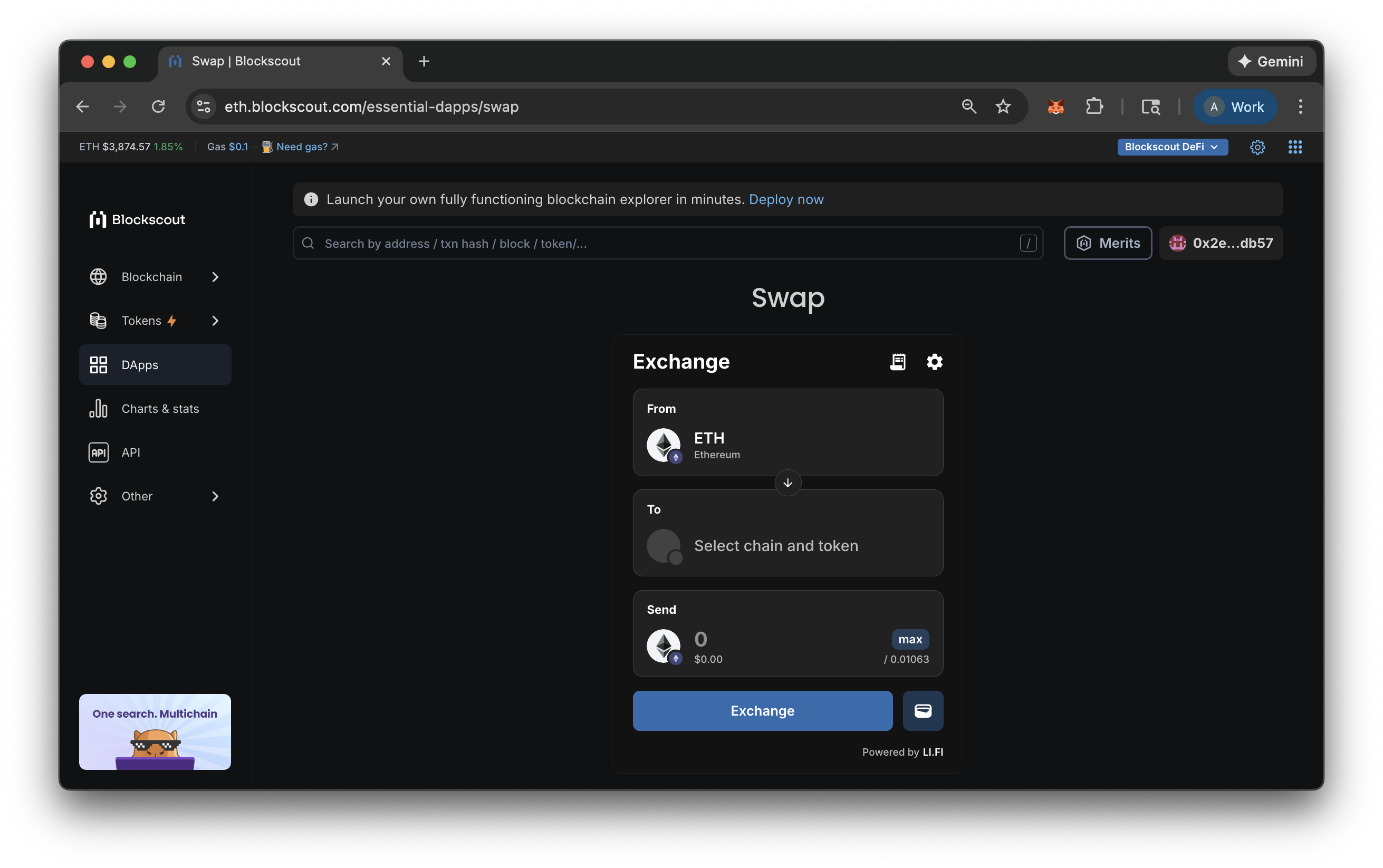Blockscout Swap Pn