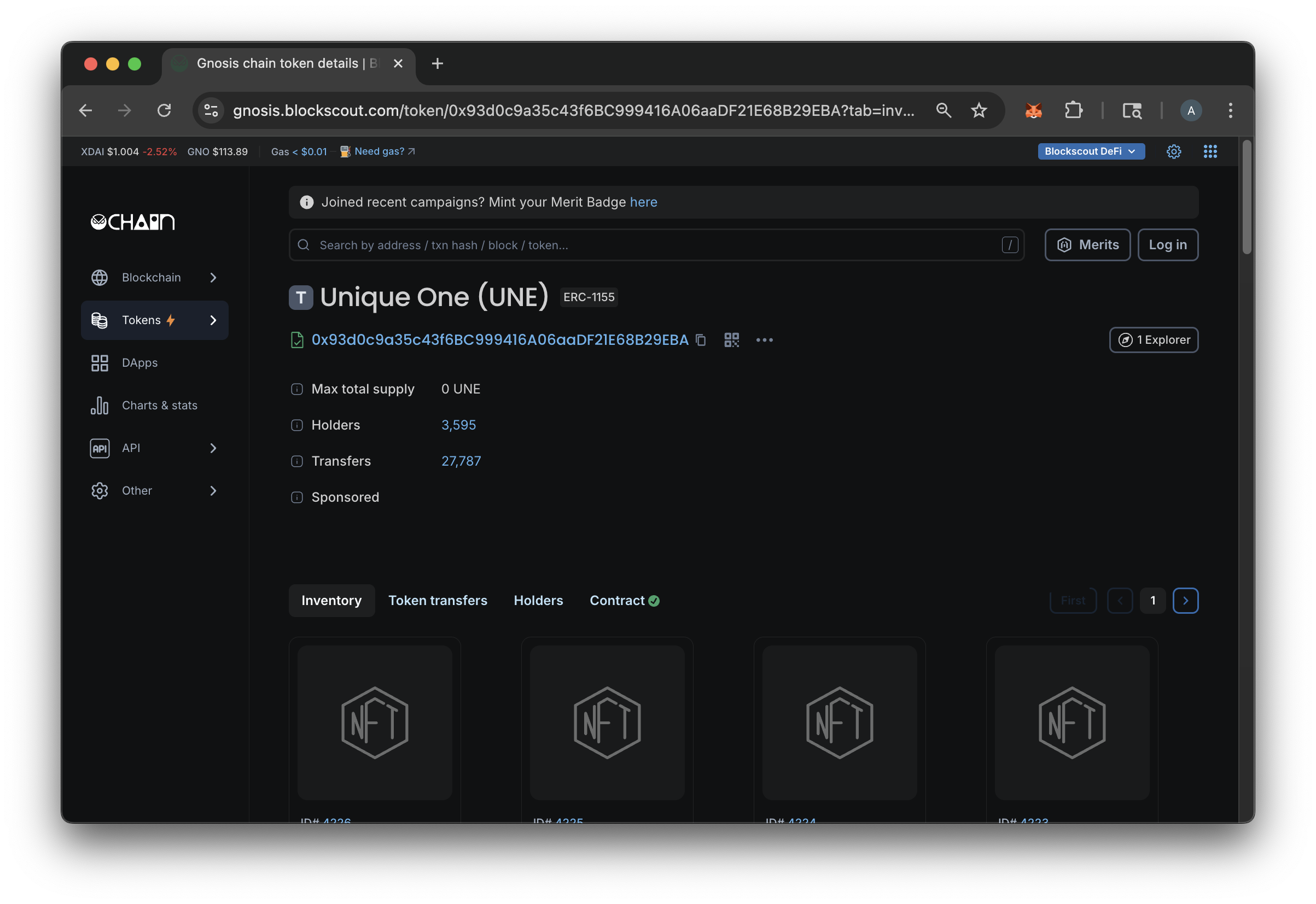 Unique One ERC1155