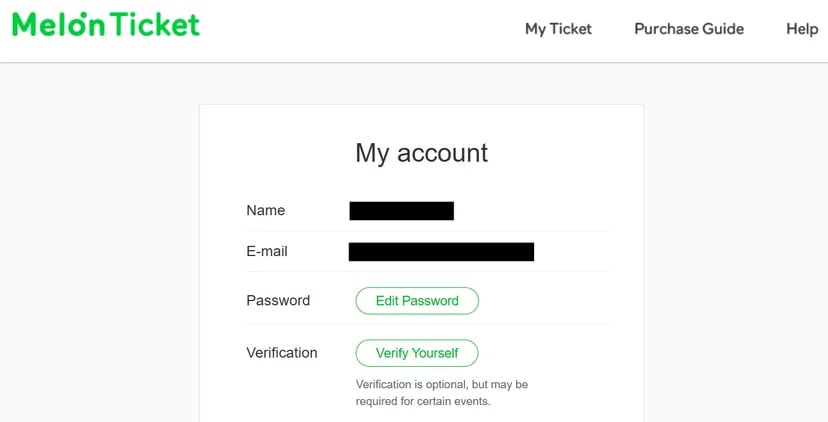 Melon ticket 홈페이지