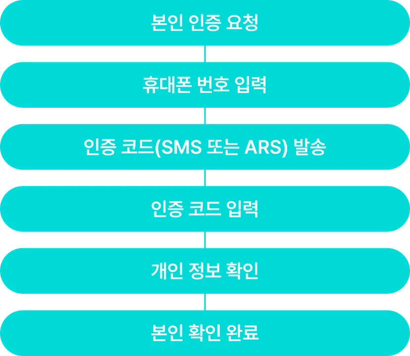 PASS 본인 인증 프로세스