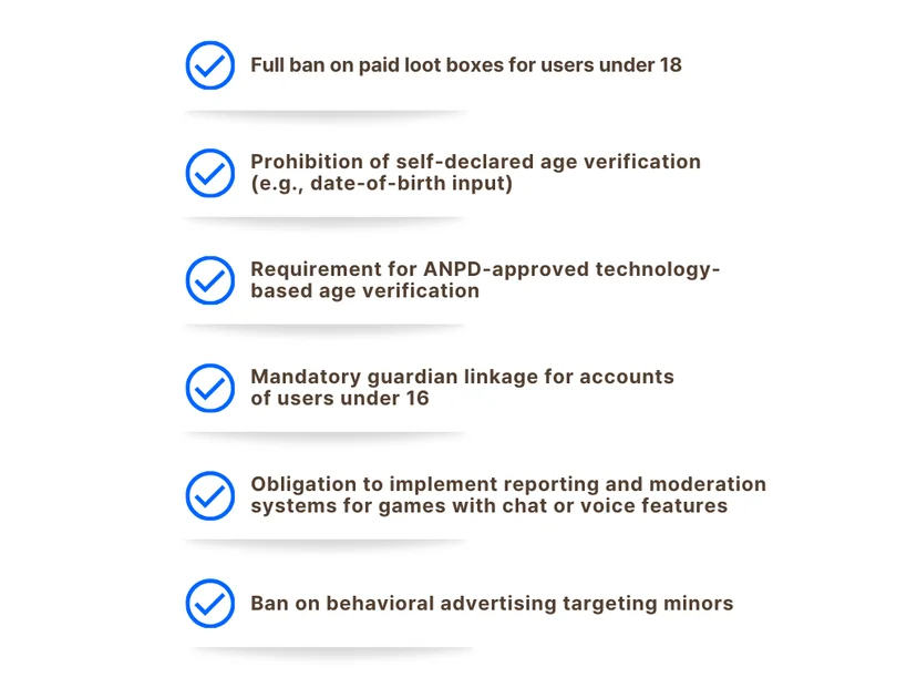 Provisions that may directly impact the gaming industry