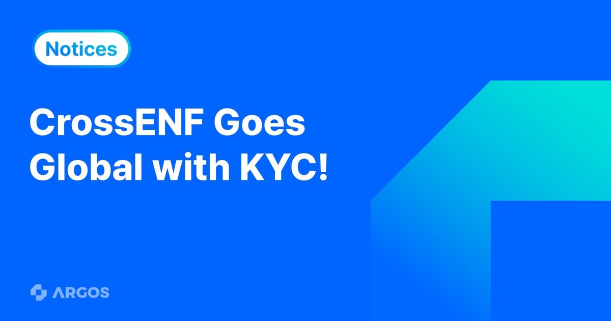 ARGOS Provides KYC Solution ‘ID check’ to CrossENF… Strengthening Global KYC Infrastructure for Overseas Remittance