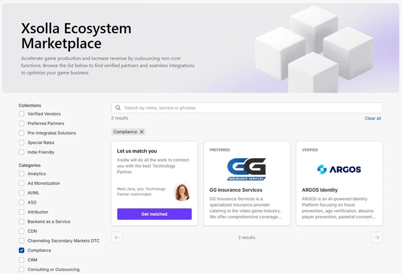 Xsolla Partner page