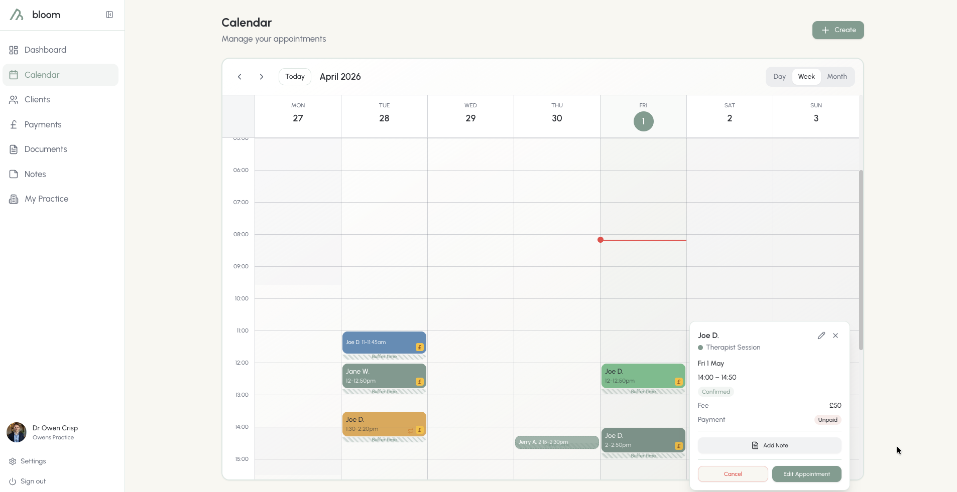 Quick view actions
