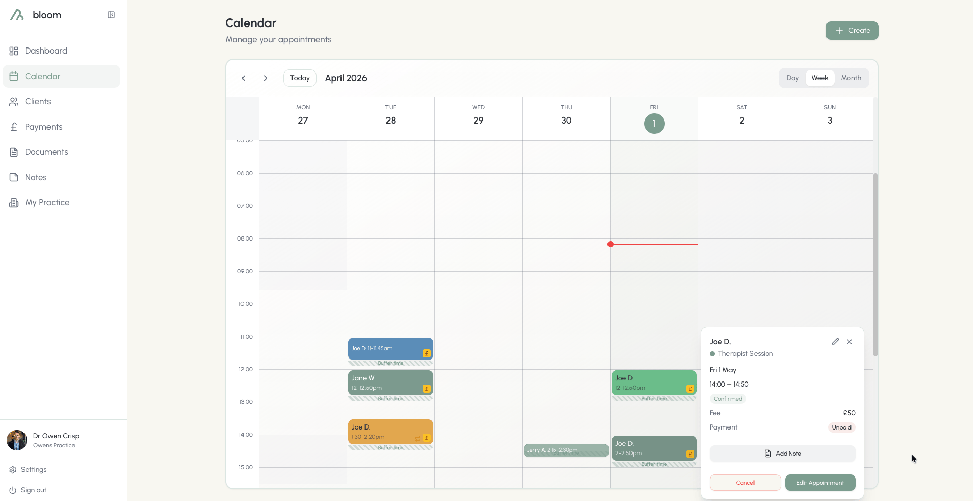 Quick view actions