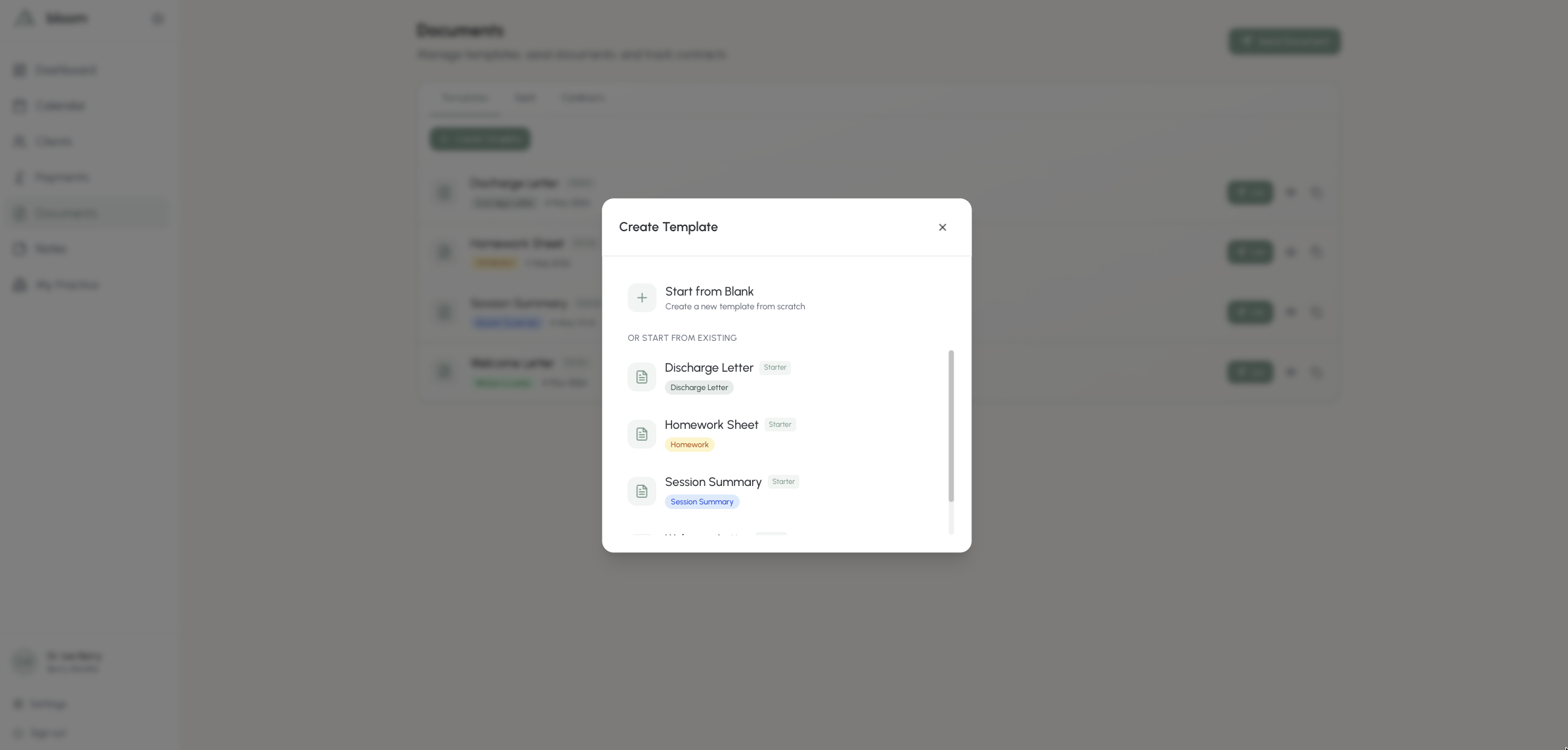Create a document