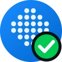 KYI Verified icon badge, dark theme