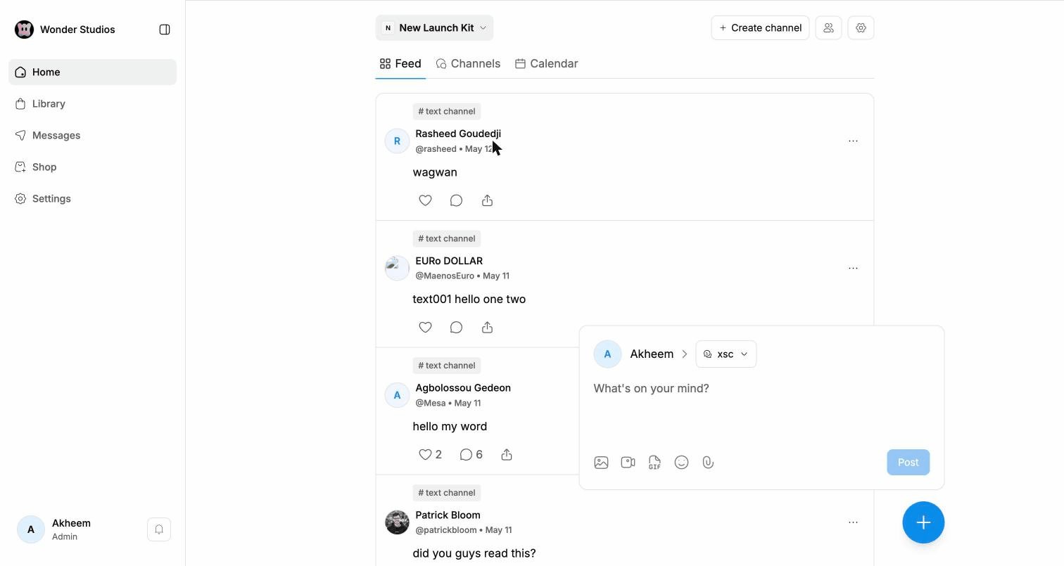 Community post composer