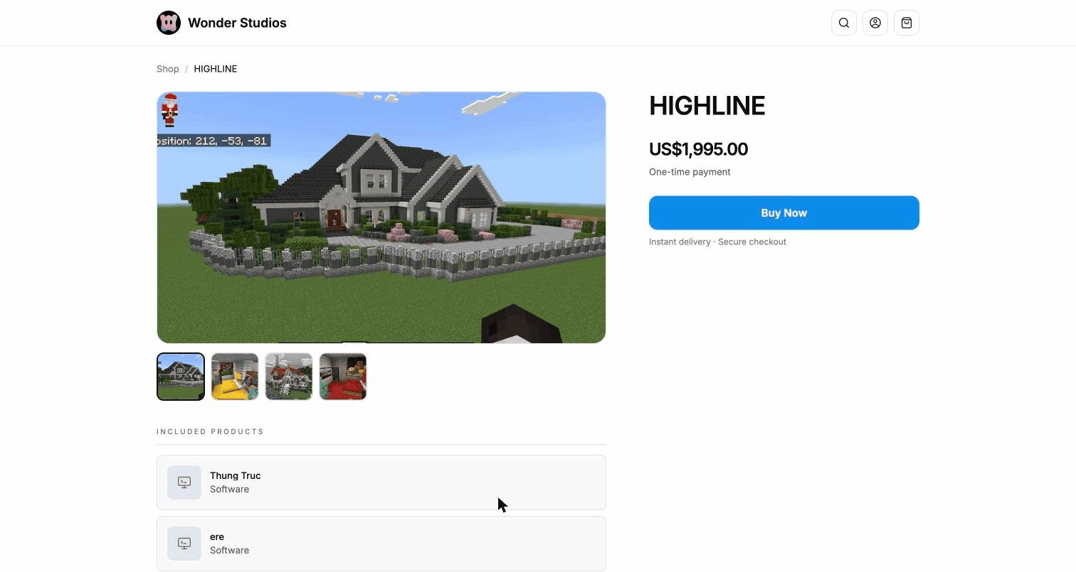 Storefront product detail page