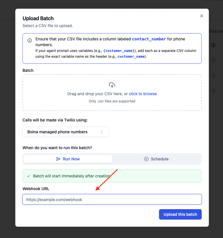 Voice Lab clone voices feature interface in Bolna showing one-click voice cloning with audio sample upload
