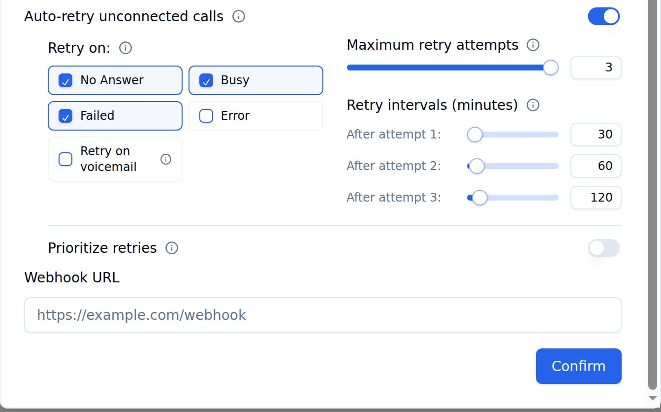 Auto-retry configuration
