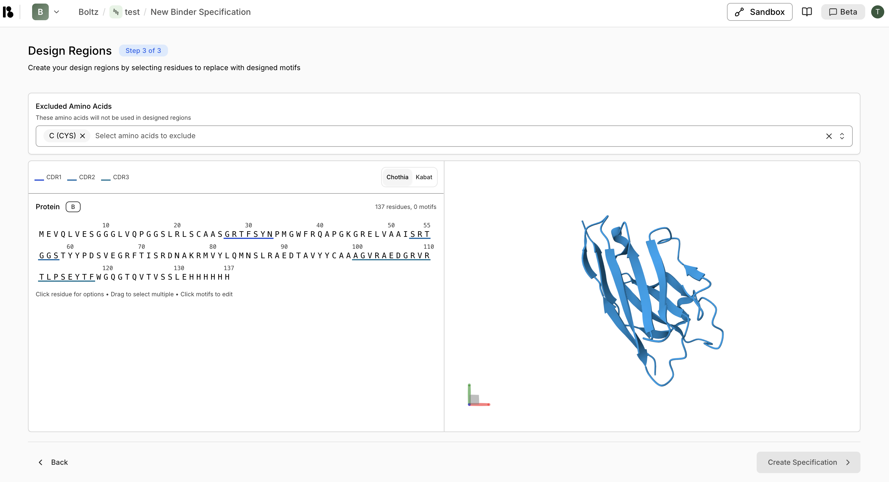 Design configuration with motifs