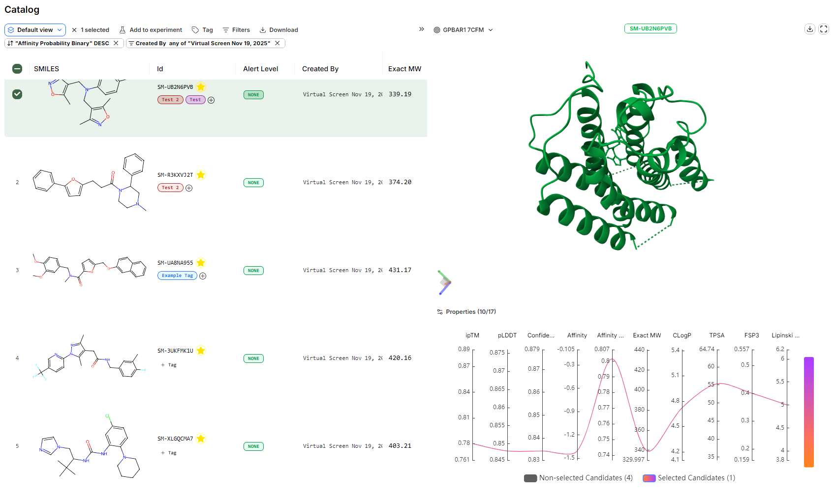 Design project catalog